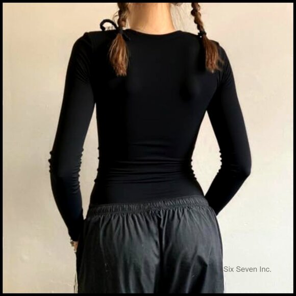 Y2K V Neck Floral Long Sleeve Top Fairy Grunge Vintage Emo Graphic Tee - Picture 6 of 6